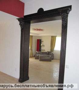 Отделка каминов, дверные порталы из дерева