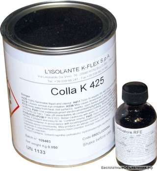 Клей K-FLEX K-425 (двухкомпонентный, для каучука)