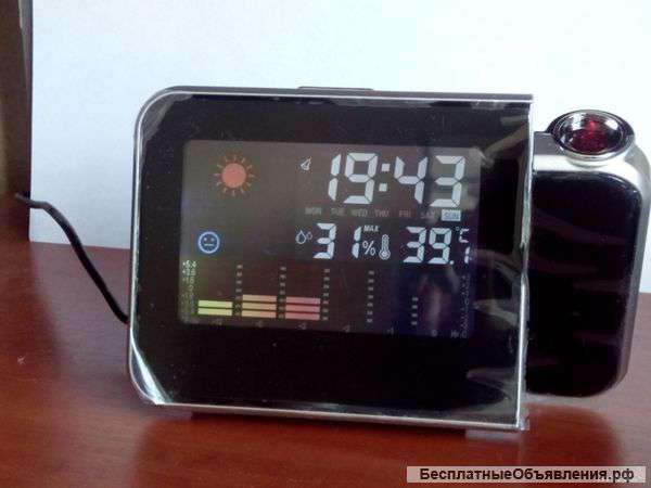 Часы с проектором и метеостанцией CL-BR812
