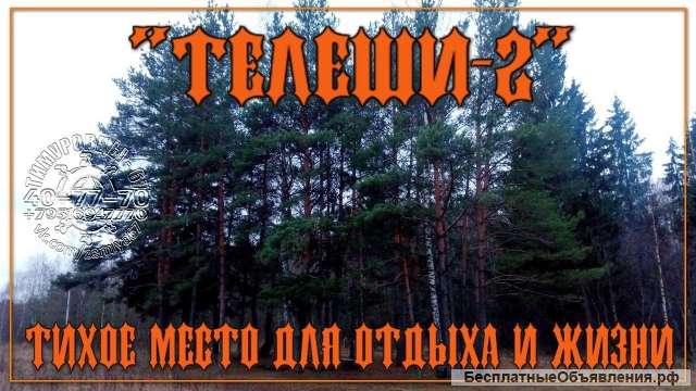 Участки в новом коттеджном поселке "ТЕЛЕШИ-2", сосновый бор