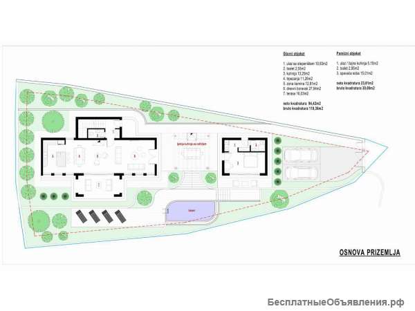 Панорамный участок в городе Рисан, Черногория