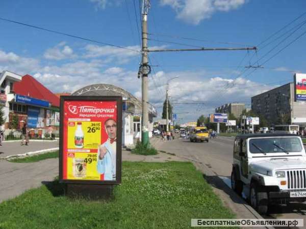 Реклама на остановочных павильонах и сити-форматах в г. Пенза и г. Заречный
