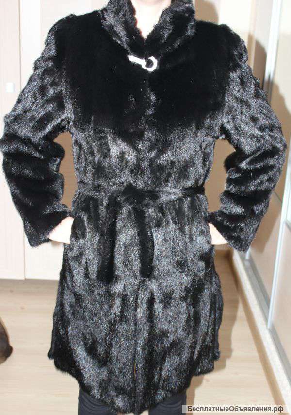 Цельная норковая шуба