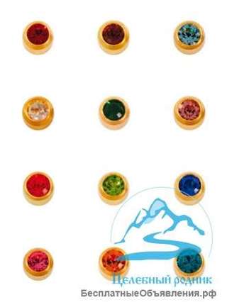 Серьги для прокола ушей завальцованные L позолота