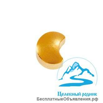 Серьги для прокола ушей формы R позолота