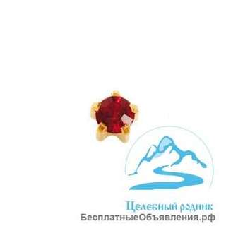 Серьги Studex M в крапане. позолота