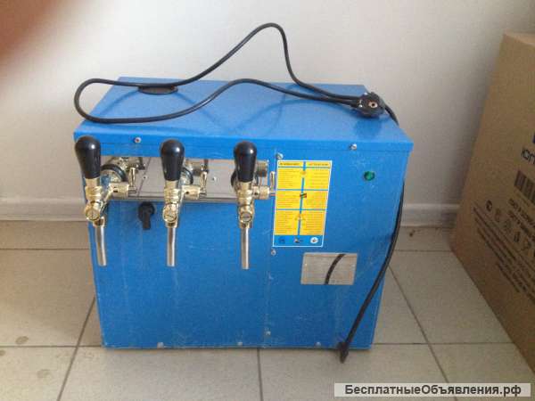 Проточный охладитель напитков УМКА-3 сорта, (три крана) б/у