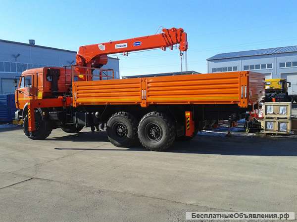 Камаз 431148 бортовой с КМУ kanglim 1256