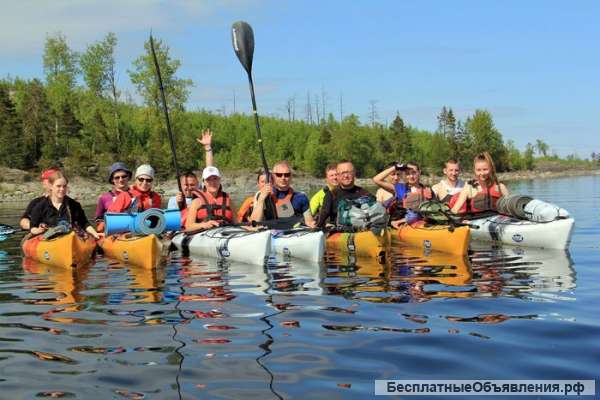 Походы выходного дня в Ленинградской области на морских каяках
