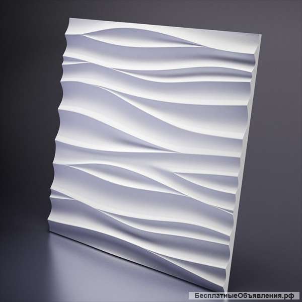 Декоративная дизайнерская панель 3D Artpole, Гипс, D-0002-1 Silk 1