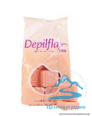 Воск в брикетах «Depiflax» 1кг- Розовый