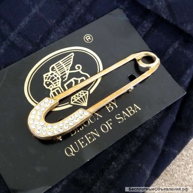Брошь-булавка от "Queen of Saba" винтаж