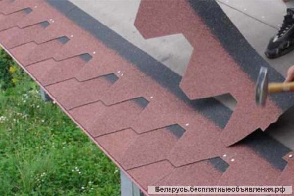 Монтаж битумной черепицы