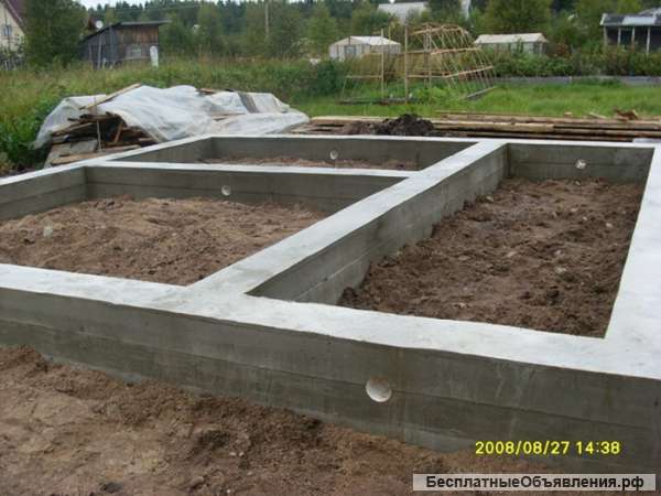 Фундаментные работы в Кимрах, Талдоме, Дубне, Дмитрове