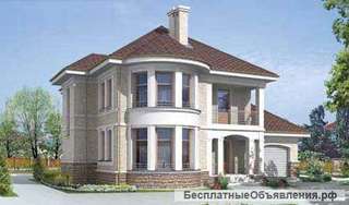 Проект кирпичного дома-усадьбы 12х15 м в 2 этажа с колоннами