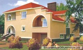 Двухэтажный кирпичный дом на 230 кв.м в стиле модерн.