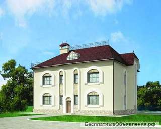 План двухэтажного дома 11x14 м из кирпича