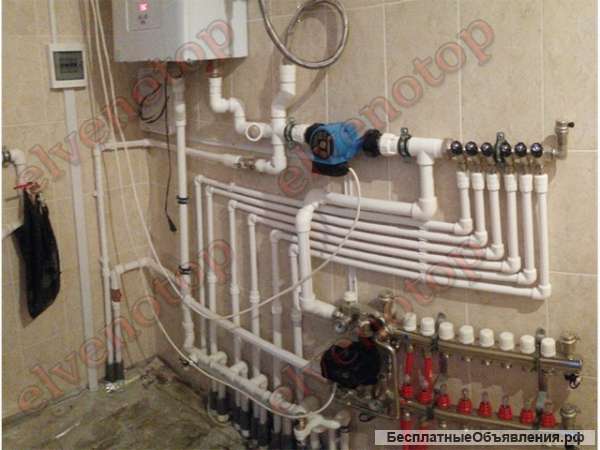 Монтаж отопления и водоснабжения