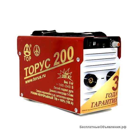 Инвертор сварочный ТОРУС-200С Супер