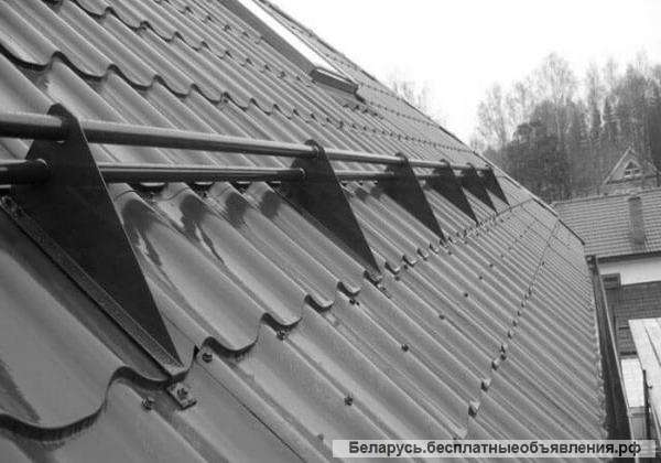 Монтаж снегобарьеров