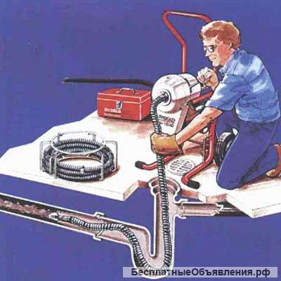 Электромеханическая прочистка засоров труб канализации