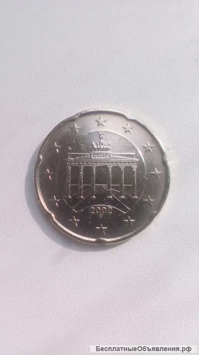 20 Евро Центов 2002 год F Германия