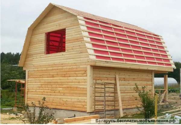 Сруб Дома-Бани из бруса доставка, установка в Городею