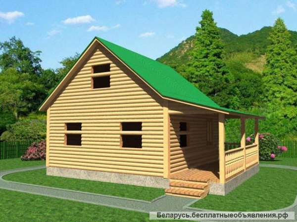 Сруб Дома 6х8 м Оскар из бруса новый