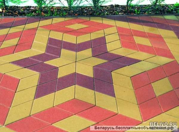 Услуги по укладке троутарной плитки от 25м2