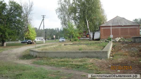 Земельный участок с фундаментом