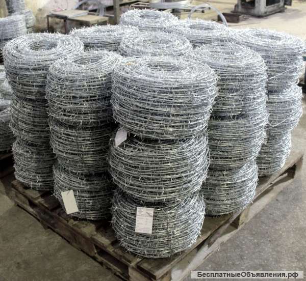 Проволока колючая оцинкованная 2.8/2.0