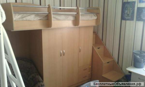 Кровать- чердак шкаф