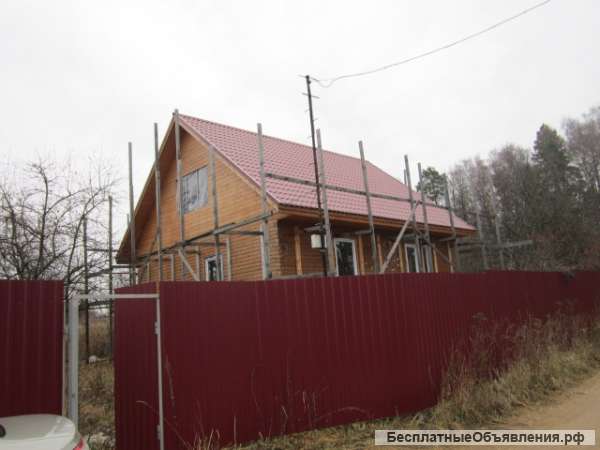 Новый деревянный дом в 130 км от Москвы