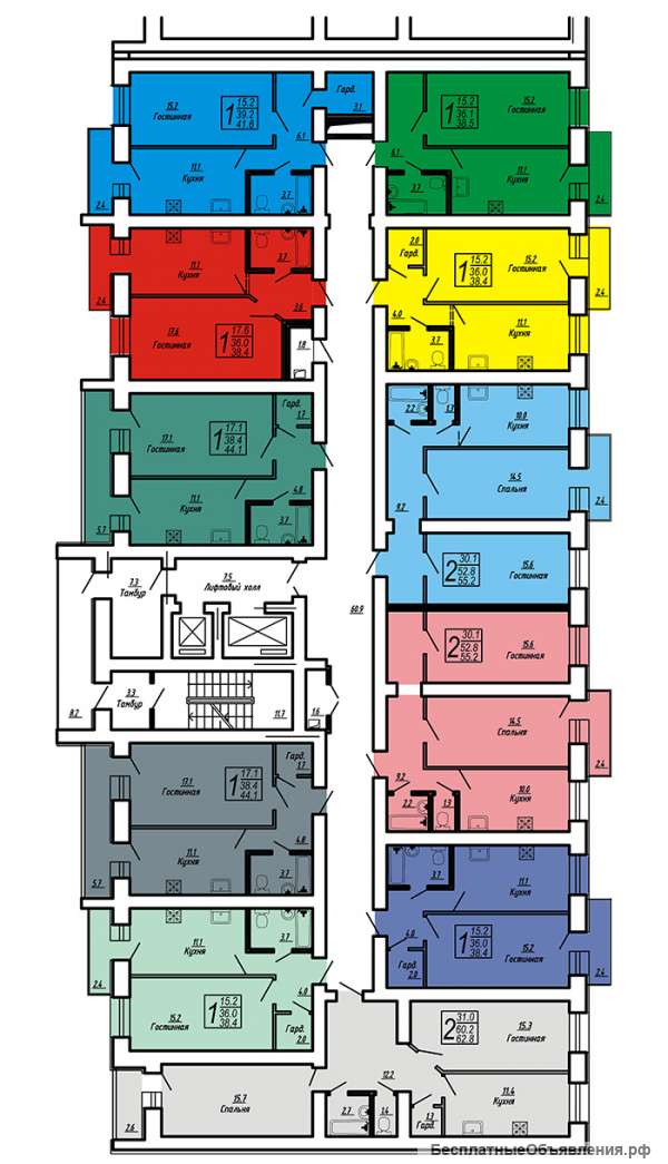 2 ком квартира Блинова