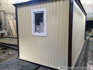 Блок контейнер новый с полимером, с электрикой, полным утеплением