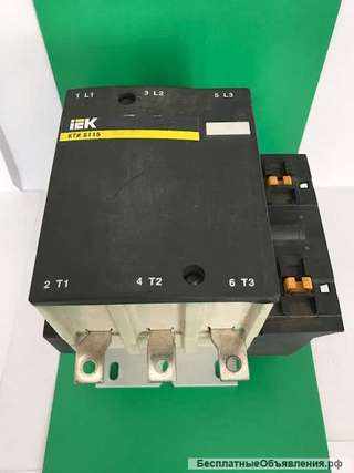 Контактор КТИ-5115 115 А 400 В/АС-3 IEK