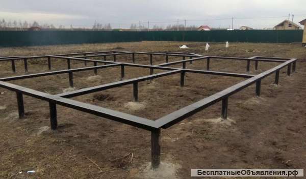 Столбы для забора, сваи под фундамент профессионально установим