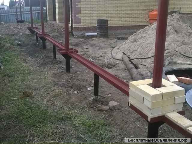 Столбы для забора, сваи под фундамент профессионально установим