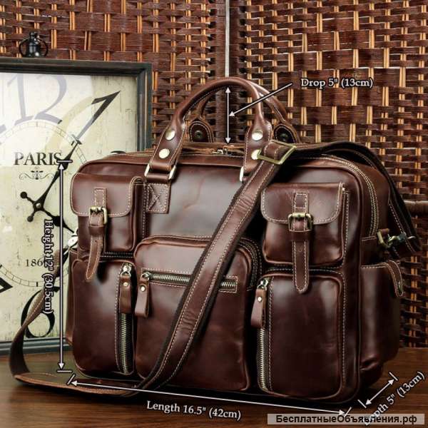Мужская сумка из натуральной кожи