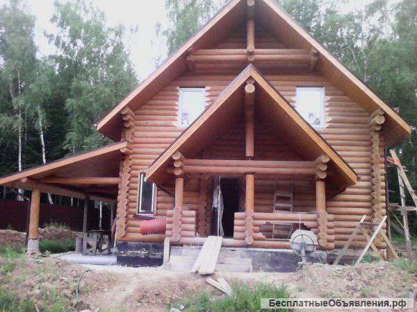 Сборка срубов,плотницкие работы