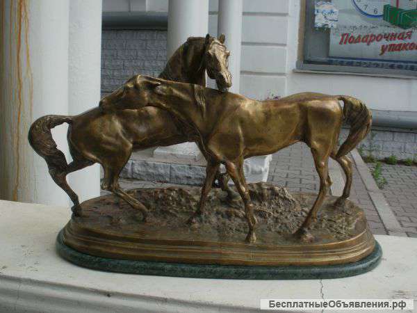 Скульптура "Лошади" Бронза