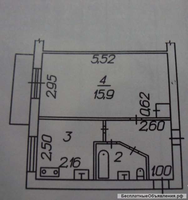 1-комнатная квартира