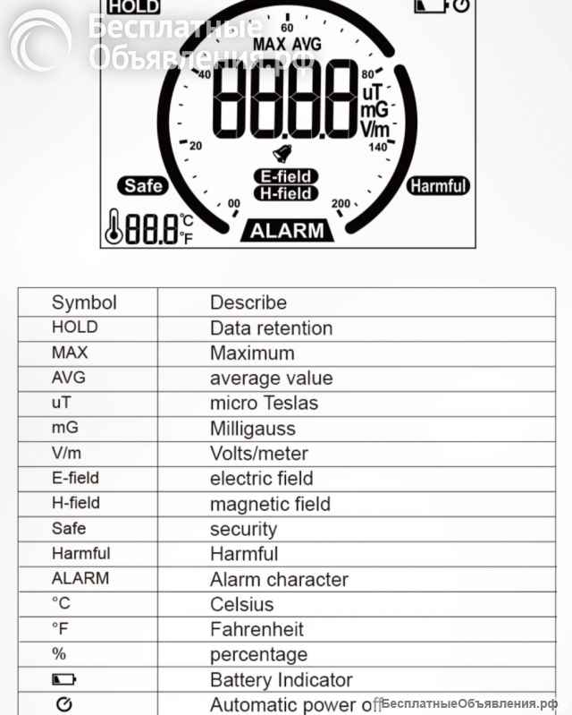 HABOTEST EMF01 детектор электромагнитного излучения НОВЫЙ