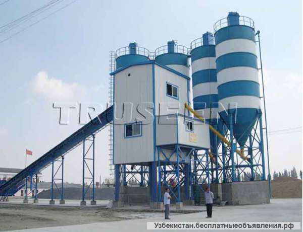 HZS120 бетонный завод производство бетона использован в проекте строительства поворота южных рек на