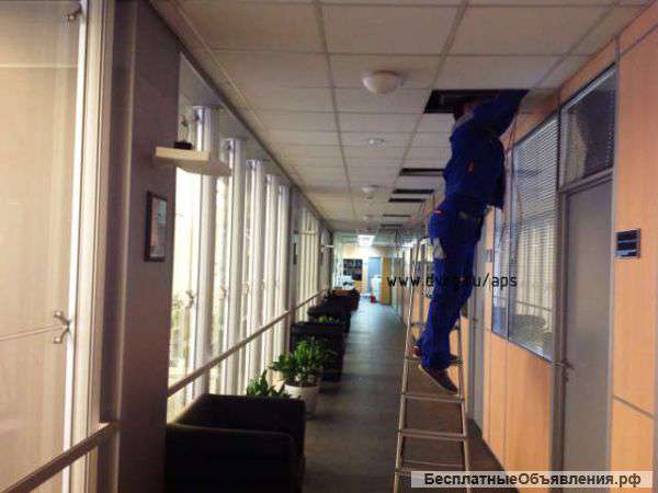 Монтаж пожарной сигнализации, проект в подарок.