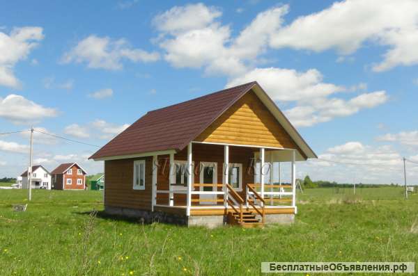 Новый уютный деревянный дом с верандой, рядом с озером Плещеево