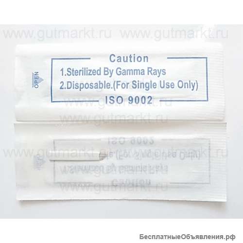 Игла скошенная 7,9,12,11,14,16,17,19,21 для мануальной (ручной) техники татуажа