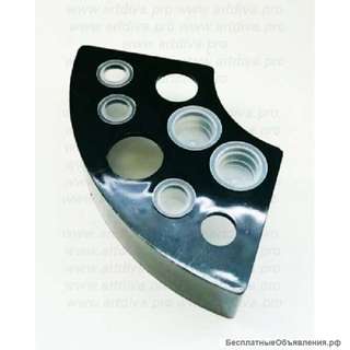 Палитра для емкостей для пигментов татуажа черная пластиковая