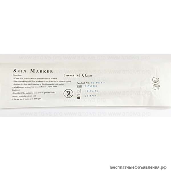 Маркер и линейка для прорисовки татуажа