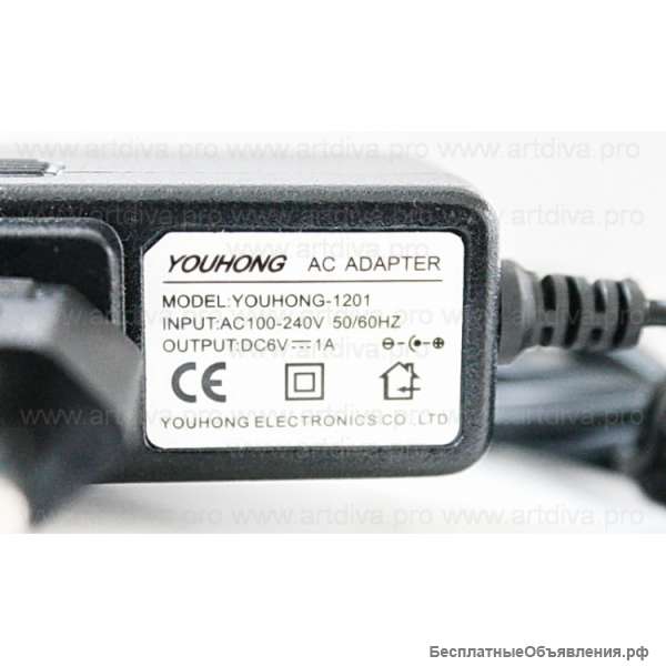 Адаптер блок питания 7V, 6V.4.2V к машинке для татуажа.